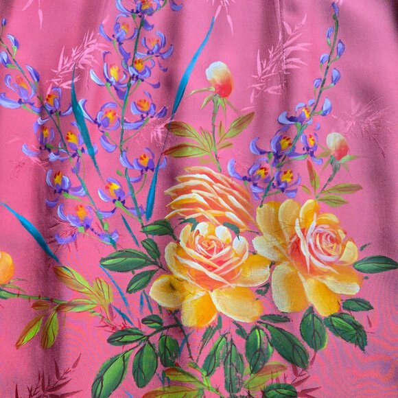 Vintage Painted Cheongsam Dress (Size XS) - Picture 3 of 11